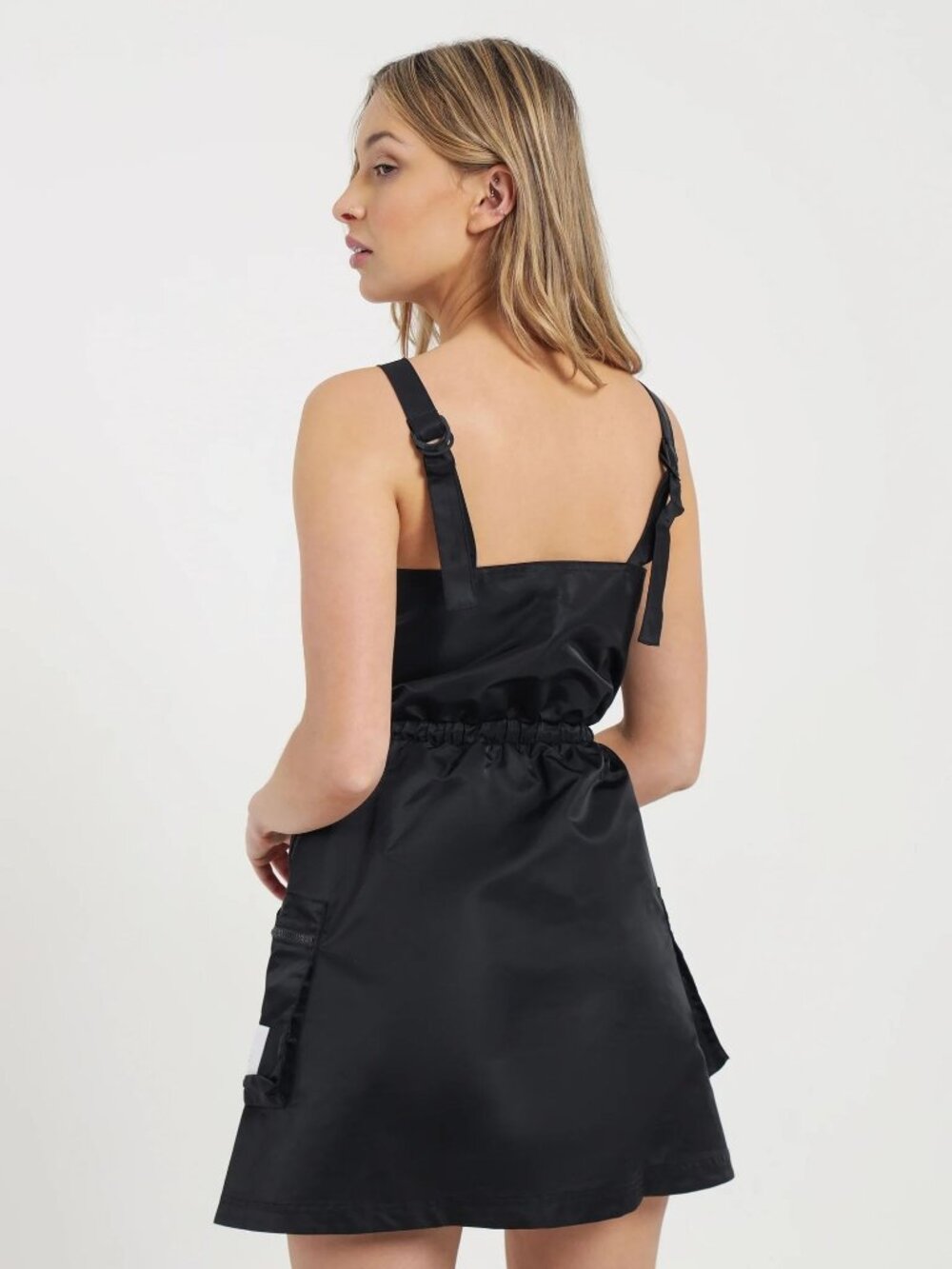 Adidas Originals Nylon Dress Black S Athleisure - Picture 2 of 16